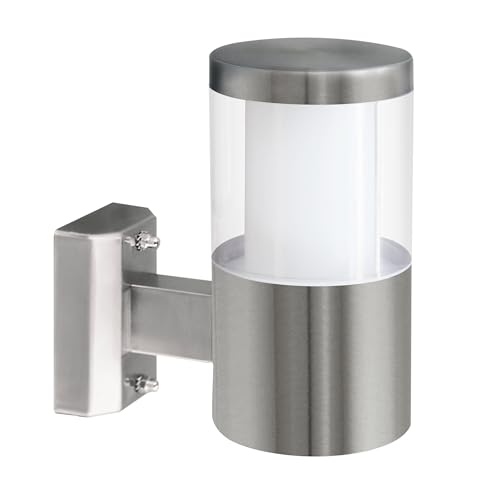 EGLO 94277 LED Stainless Steel Outdoor Wall Light BASALGO 1