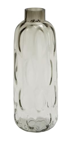 "Deco 79 Glass Vase 7"" W, 17"" H-99834, Gray, 7"" x 7"" x 17"""