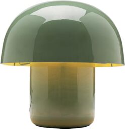 KARE Design Table Lamp Mushroom Sage, Green, Metal, Bedside Lamp, Elegant Lighting, Room Decor, Bedroom, Living Room, Bulb Not Included, 20 x 20 x 20 cm (H/W/D)