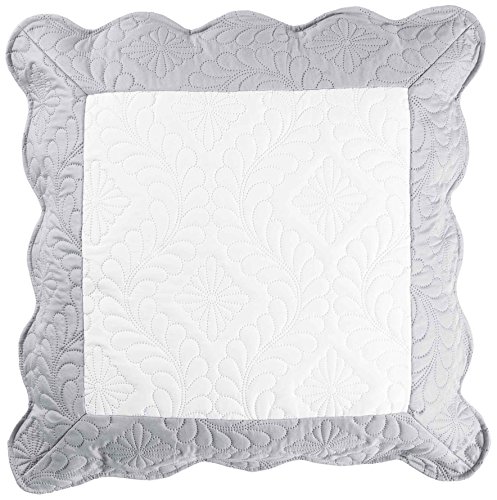 Décor Ligne Insert Cushion Cover, Polyester, white/grey, 60 x 60 cm