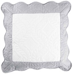 Décor Ligne Insert Cushion Cover, Polyester, white/grey, 60 x 60 cm