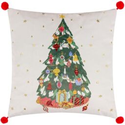 furn. Deck The Halls Polyester Filled Cushion (Multicolour - 43x43cm)
