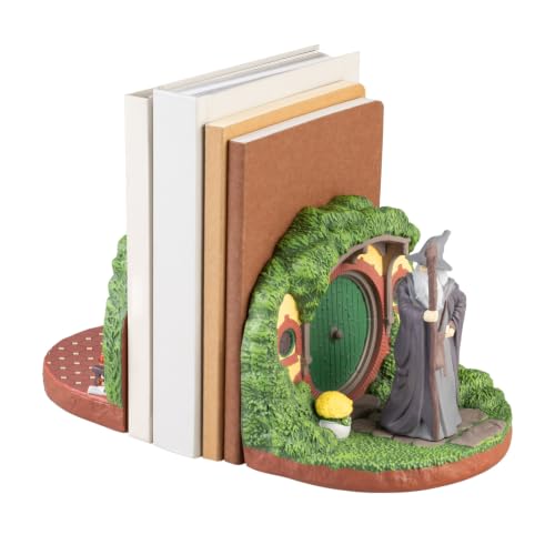 Grupo Erik The Lord Of The Rings Bookends - LOTR Gifts, Merchandise, Figure - Hobbiton Figures, 18 x 15 x 12 cm Book End, Resin Book Ends for Shelves - Hobbit Gifts Room Decor, New Home Gifts for Friends