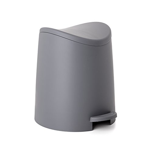 TATAY Bathroom Bin with Standard Pedal 3L - Practical and Functional Design - Made from Highly Resistant Materials - Compact and Easy to Use - Made in Spain - 19 x 21,8 x 22,1 cm – Grey