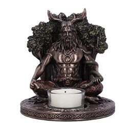 Nemesis Now Cernunnos Tealight Holder 13.5cm, Bronze, D5683U1