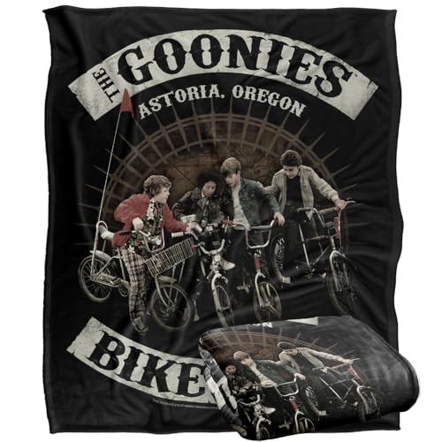 The Goonies Bike Club Silky Touch Super Soft Throw Blanket 152 X 127 Cm