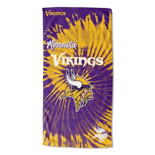 "Northwest The Company NFL Minnesota Vikings Beach Towel, 30"" x 60"", Psychedelic"