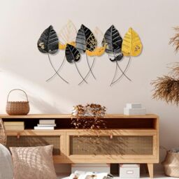 Handmade Decorative Metal Wall Accessory, 67 x 112 cm, 100% Metal (1.5 mm), Unique Hand-Painted Design, Perfect for Home Decor & Art Lovers