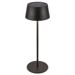 BRILONER - Rechargeable LED Table Lamp IP44 with Touch, CCT, Dimmable, Solar, LED Light, Battery Table Lamp, Bedside Lamp, Cordless, Garden Lights, Outdoor, 11.5X32 cm, Black