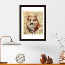 WALPLUS Wall Stickers Fox Newspaper Animal Poster Murals Decals art living Room Nursery School Restaurant Hotel Cafe Office Décor Home Decoration, multicolour