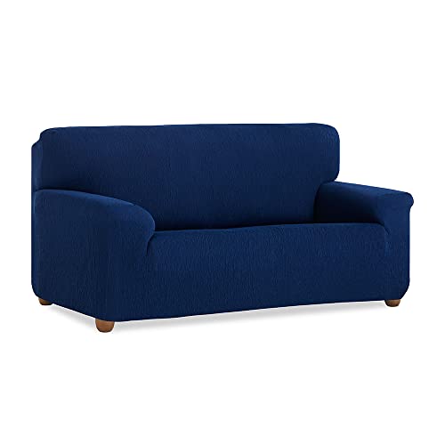 MAXIFUNDAS Vega Elastic Sofa Cover for 1 Seater, Blue