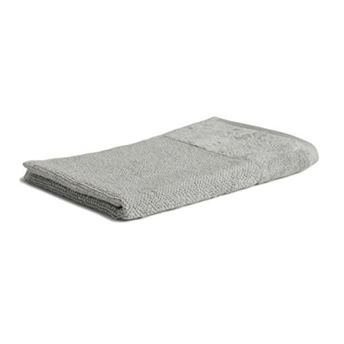 Möve Bamboo Luxe guest towel 30 x 50 cm made of 60% cotton / 40% viscose from bamboo cellulose, silver grey