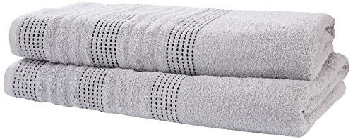 Rapport Spa 2-Piece Towel Bale, 100% Cotton - Silver/Soft Green