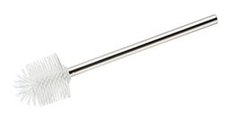 WENKO Silicone Replacement Toilet Brush, with Non-Stick Effect, White, 7.5 cm