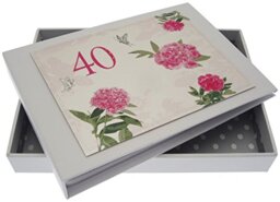 "White Cotton Cards ""40th Birthday - English Roses"" Tiny Album"