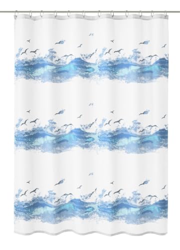 Kleine Wolke Shower Curtain Polyester Crocus Blue 180 x 180 cm