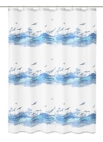 Kleine Wolke Shower Curtain Polyester Crocus Blue 180 x 180 cm