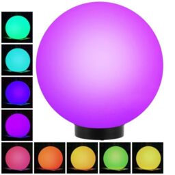Green Blue Solar LED Light Garden Freestanding Lamp Ball Round White Multicolor (Multicolor 1 pcs - 30cm)