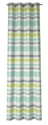 Deko Trends Ambra 60 Eyelet Curtains Polyester Green Petrol Mint 245 x 137 cm