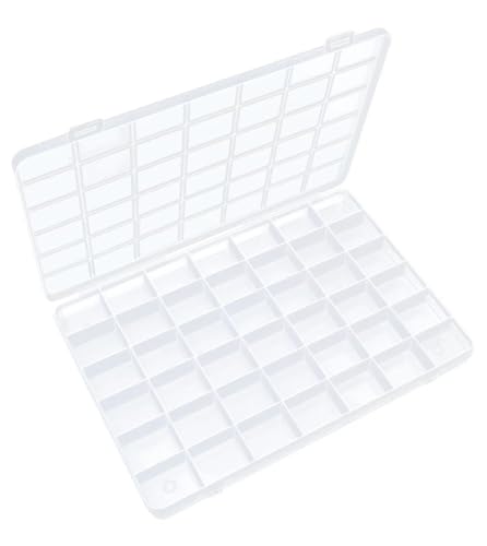 IOOLEEM 42 Grids Plastic Bead Organizer Box, Organizer Container Storage Box, Dividers for bead arts and crafts.