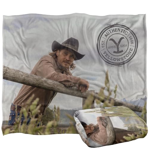 Yellowstone Kayce On The Fence Silky Touch Super Soft Throw Blanket 152 X 127 Cm
