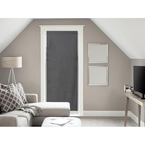Soleil d'ocre Panama Curtain for Window Doors Cotton 70 x 200 cm Anthracite