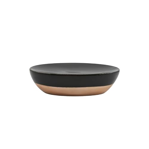 MSV Ceramic Soap Dish Amman Black & Gold