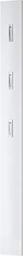Germania Coat Rack Panel 3255, with fold-out coat hooks, in White High Gloss, 15 x 170 x 4 cm (WxHxD), 3255-84