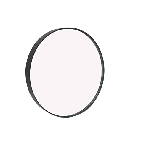 Studio Round Wood Accent Wall Mirror/Vanity Mirror/Bathroom Mirror (50.5 dia x 4 cm, Black)