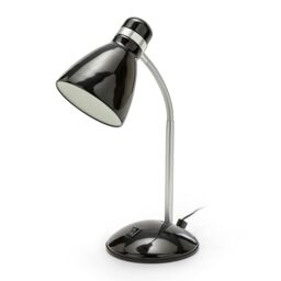 Desk Lamp with E27 Bulb Socket, LED Compatible, Flexible Arm, with Cable and Switch, for Children's Bedroom, Desk, Study