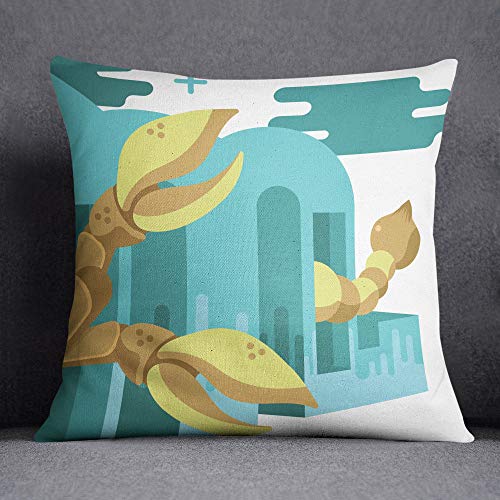 Questo Casa Decorative Cushion Cover, Cushion Cover, Home Decoration, for Sofa, Coffee, Size: 45 x 45 cm – Designed and Made in Türkiye