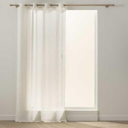 Douceur d'Intérieur, Noa Net Curtain with Eyelets 137 x 260 cm Polyester Linen