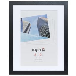 Hampton Frames OXFORD 8x12 (20x30cm) Pack of 1 Black Picture Frame Acrylic (Non-Glass) OXF812NGX-1PK