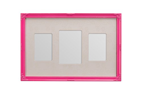 Premier Housewares Multi-Photo Frame for 3 Photos, Pink