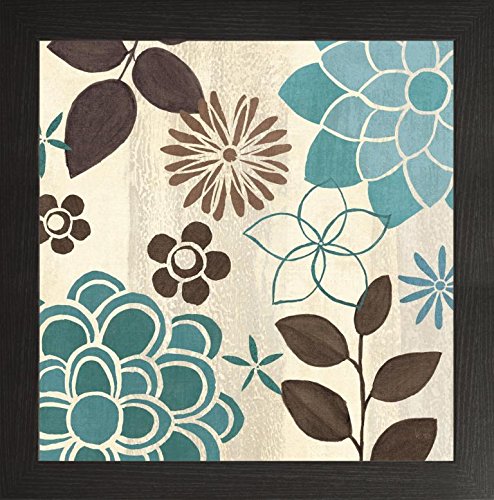 Frame Company Watson Range Abstract Garden II by Veronique Charron, Photo Frame - 5 x 5 Inches, Black