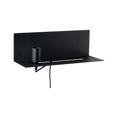 Paulmann 96775 Wall luminaire Devara USB C max. 40W dimmable 400x170mm Black matt Metal E27