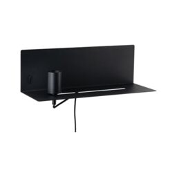 Paulmann 96775 wall luminaire Devara USB C max. 40W dimmable 400x170mm Black matt Metal E27