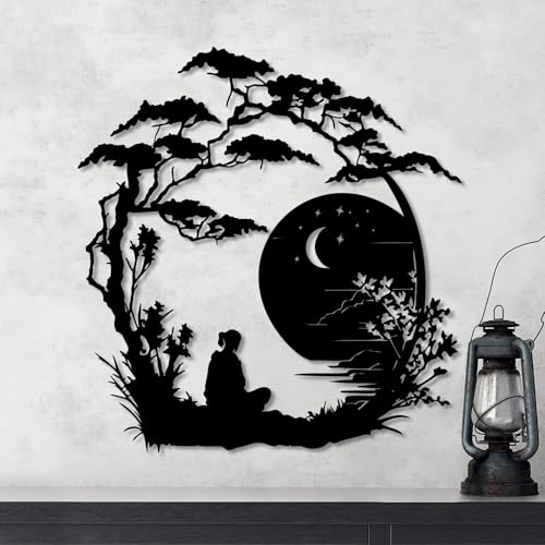 Stylish Black Decorative Metal Wall Accessory, 63 x 60 cm, 100% Metal (1.5 mm Thick), Lightweight & Durable, Perfect for Modern Home Decor
