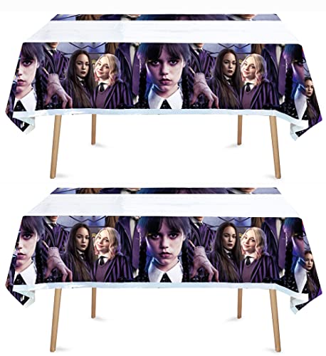 Losede 2pcs Birthday Party Tablecloth Table Cover Birthday Supplies Decorations (Style 3)