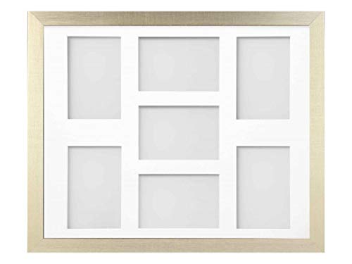 Frame Company Simpson Gold Multi Aperture Photo Frame, 20x16 for 6x4 inch (x7)