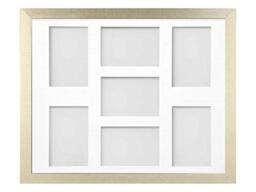 Frame Company Simpson Gold Multi Aperture Photo Frame, 20x16 for 6x4 inch (x7)