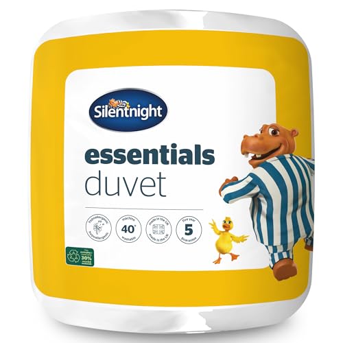 Silentnight Essentials King Duvet - 10.5 Tog All Year Round Quilt Duvet Ideal for Summer and Winter Comfortable Soft - Hypoallergenic and Machine Washable - King