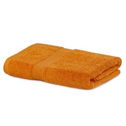 DecoKing Bath Towel 70 x 140 cm Cotton Quality 525 g/m² Orange Bath Towel Absorbent Marina