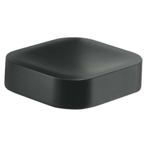 Gedy Outline Soap Dish, Brass, Black, 12.1x11x3
