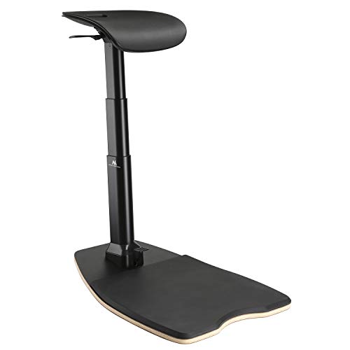 Maclean MC-872 Office Chair Multifunctional Ergonomic Desk Chair Work In A Standing Or Sitting Position Office Stool Max. Load 125kg Adjustable Height 615mm To 1180mm