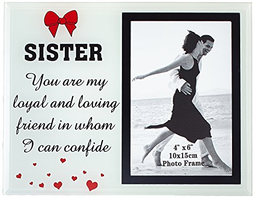 Eurofirany Glass Photo Frame, Beige, 23 x 18 x 2 cm