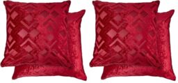 Emma Barclay Valencia - Cushion Cover in Red - 17x17 (43x43cm) (Pack of 2)