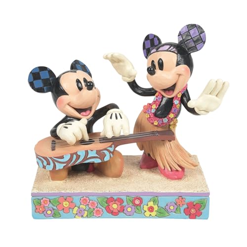 Disney Traditions Mickey And Minnie Hawaii Figurine