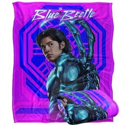 BLUE BEETLE (2023 Blanket, 152 x 127 cm Beetle Neon Glare Silky Touch Super Soft Throw Blanket