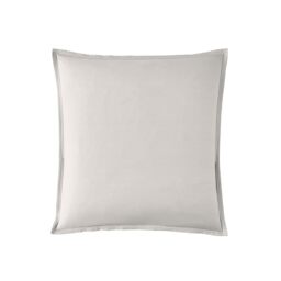 Essix First Cotton Percale Pillowcase, Pearl Grey, 65 x 65 cm,